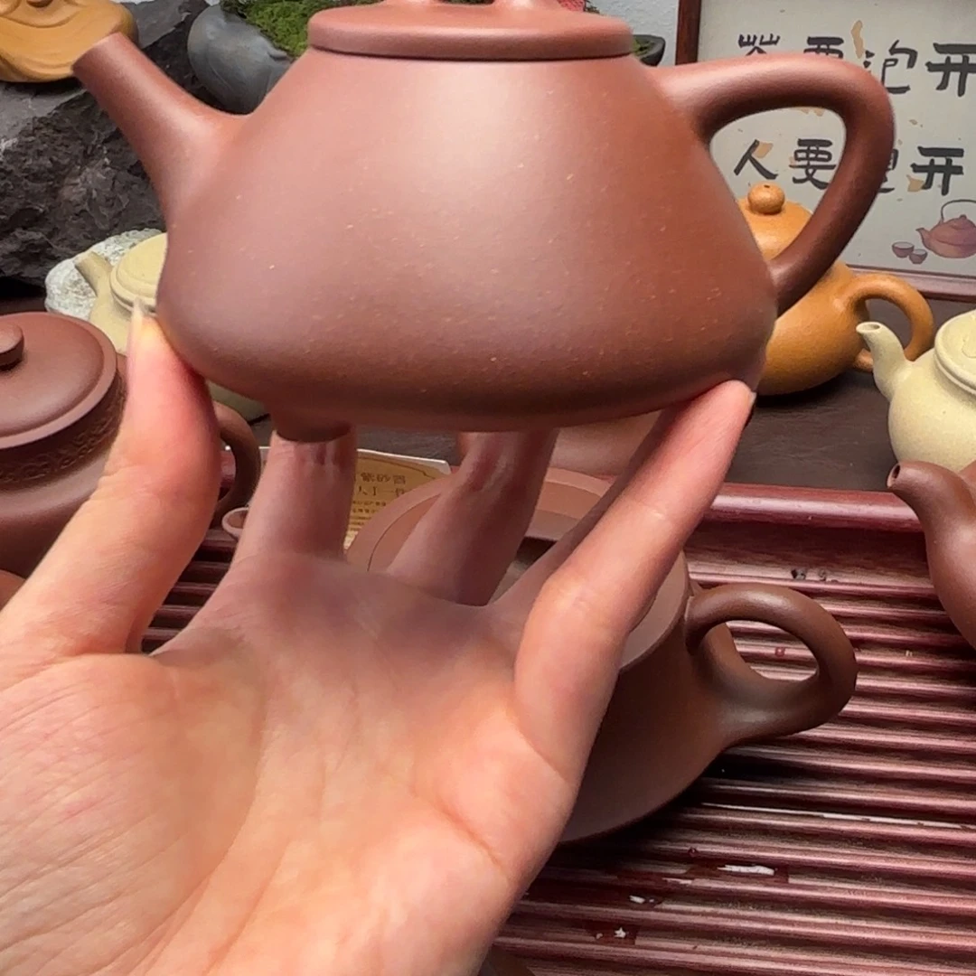 杰***哥茶壶紫砂特练紫泥  子冶石瓢  微瑕230