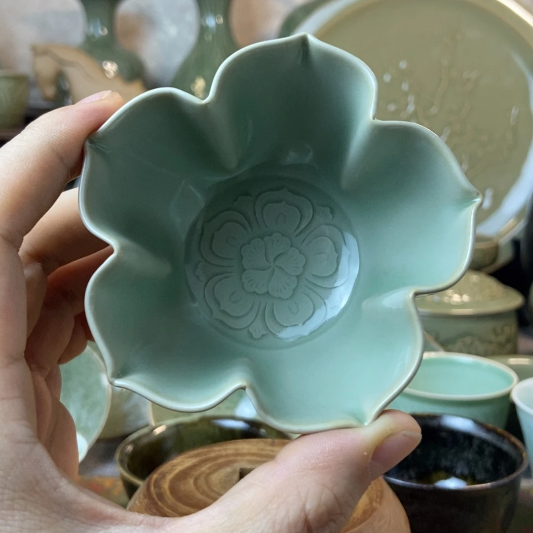 耀州窑福利款花口杯