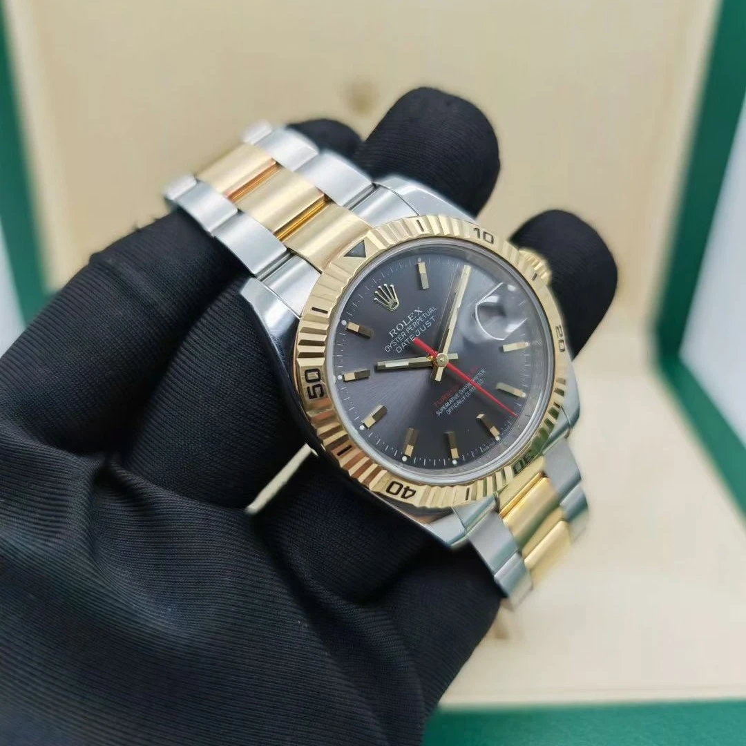99新 Rolex/劳力士 奢侈品/日志116263爬山虎红针37mm原盘单表
