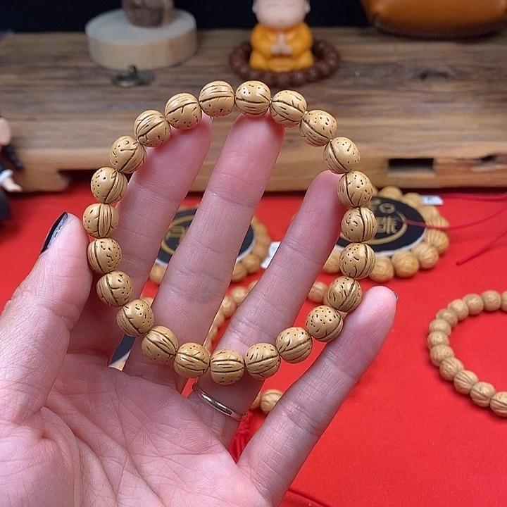 桃核手串小尺寸1.0 抛光