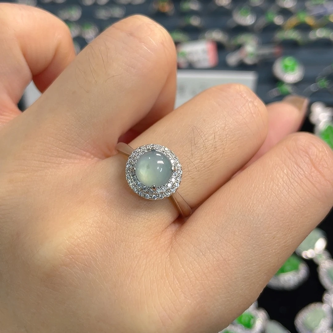 未镶嵌戒指翡翠戒指