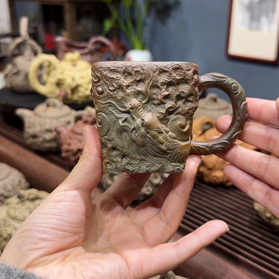 茶壶紫砂柴烧供春杯150cc