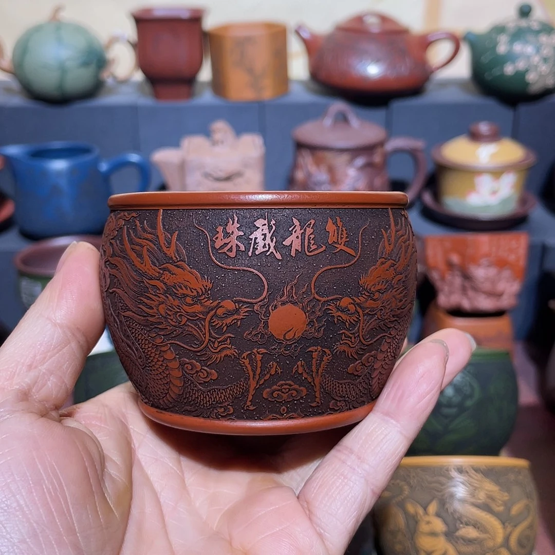 原矿紫砂手工主人杯