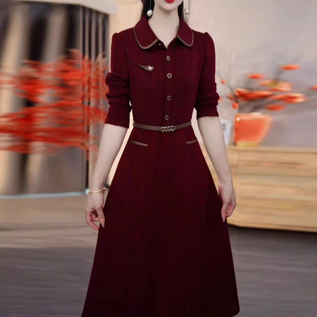 妮好美喜婆婆婚宴装连衣裙2025秋季新款十三行爆款高端妈妈礼服裙