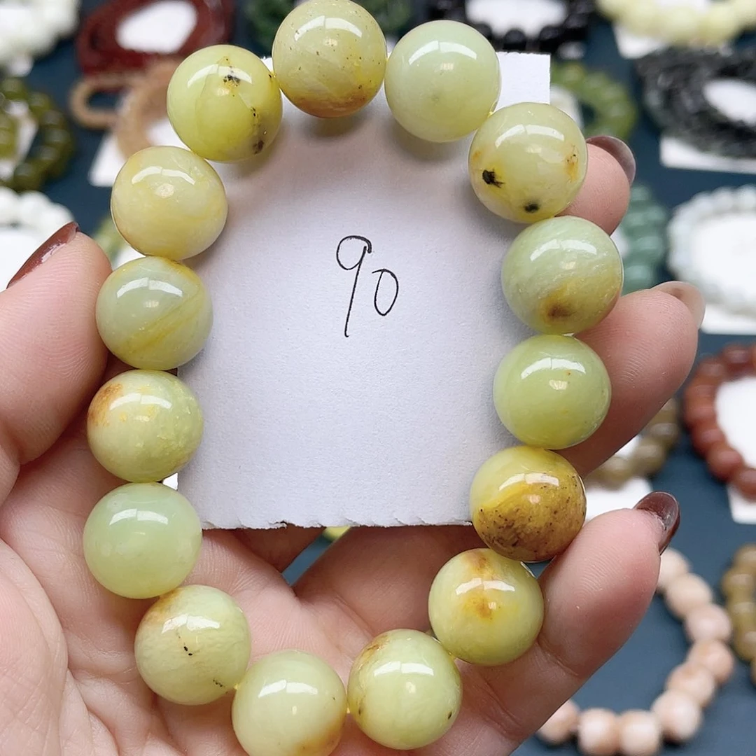 未镶嵌蛇纹石玉手链