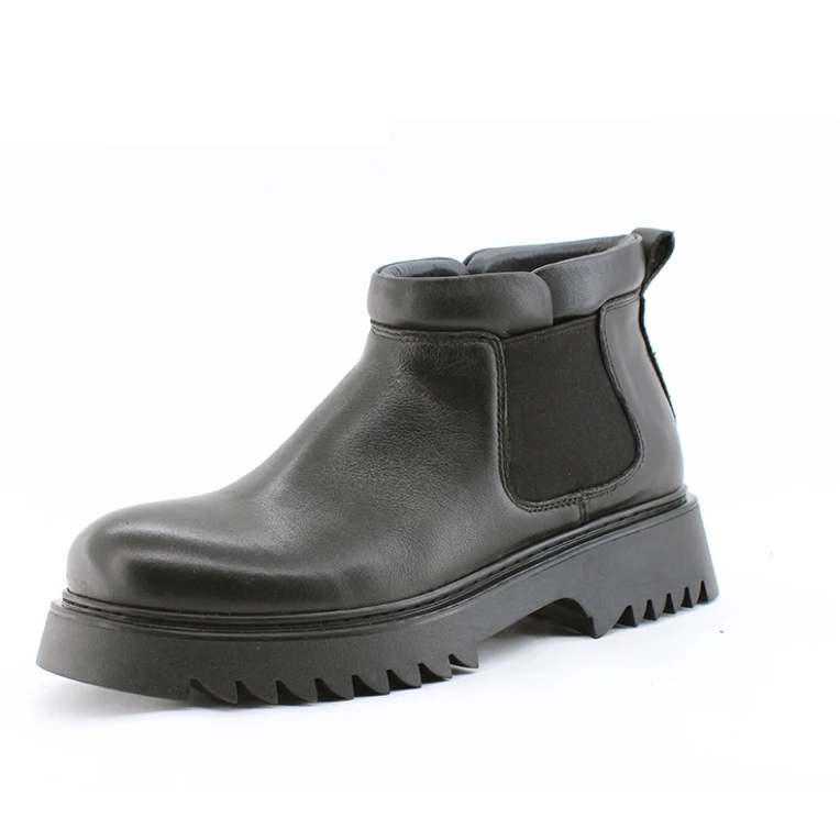软底软面~高品质全粒面牛皮马丁靴靴男款厚底切尔西靴男工装靴子