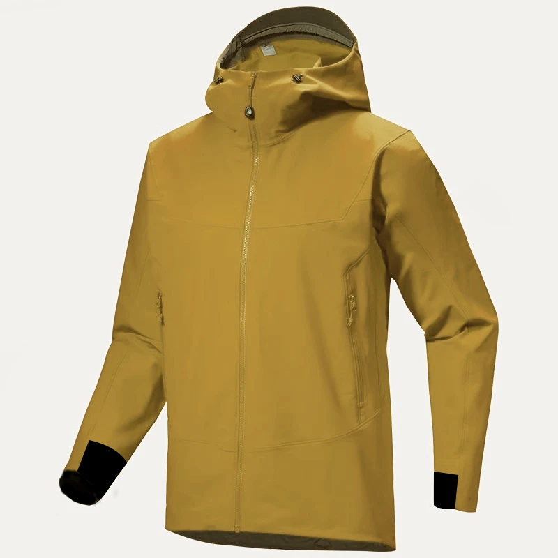 军板高端牛货GM春秋季户外防泼水休闲情侣软壳冲锋衣三防连帽夹克