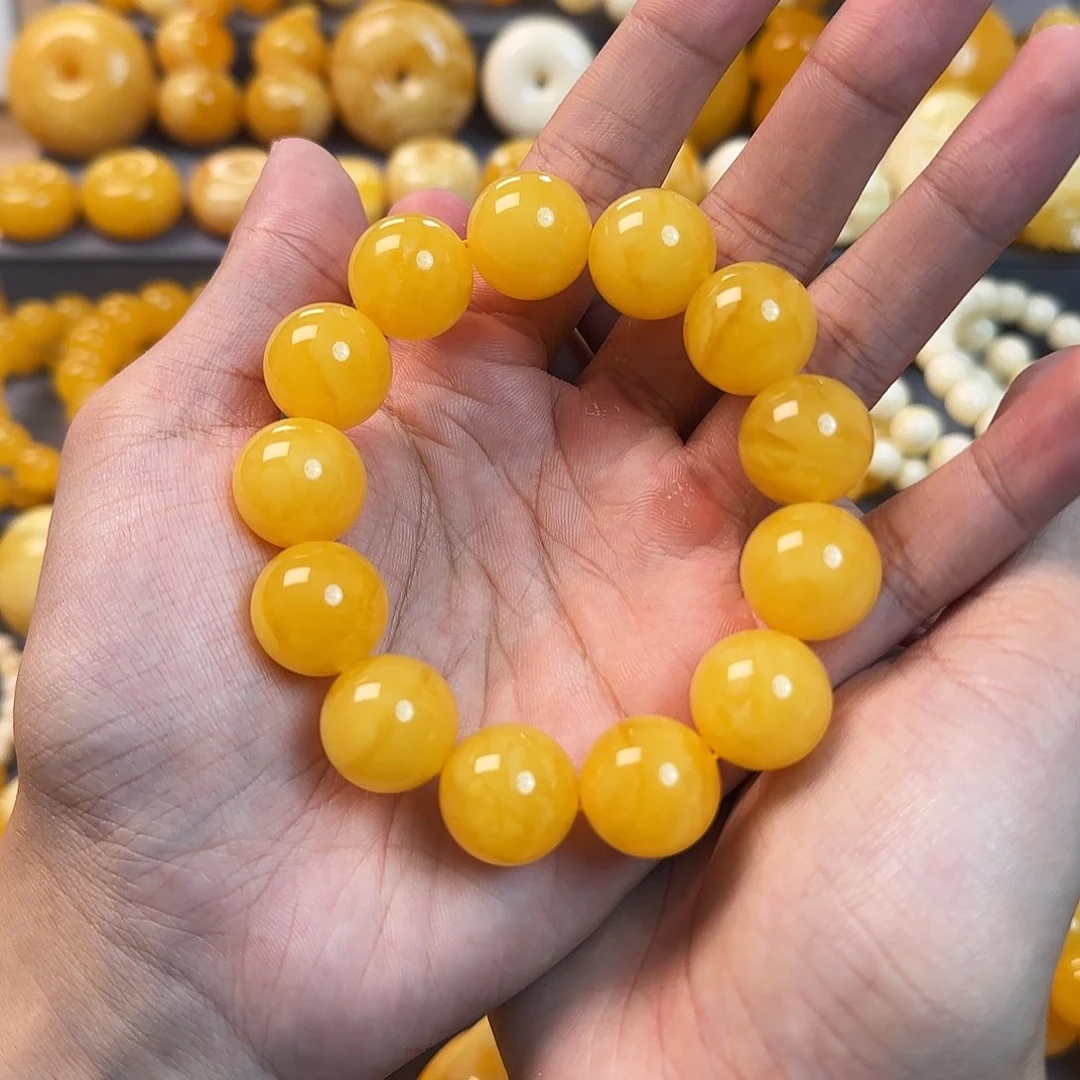 未镶嵌琥珀珠宝奇石17mm同料