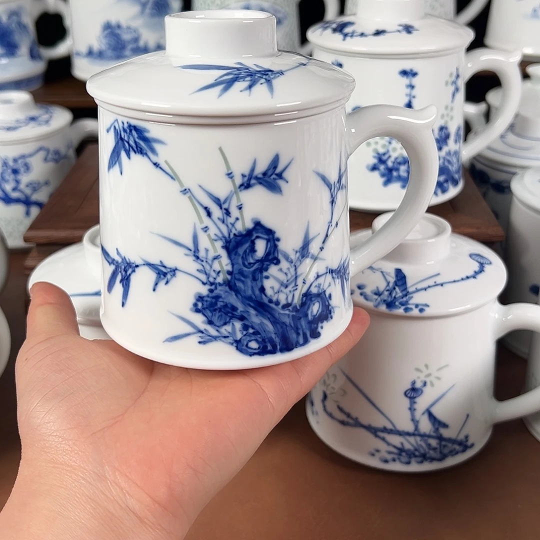 或***鸟景德镇高温陶瓷办公杯