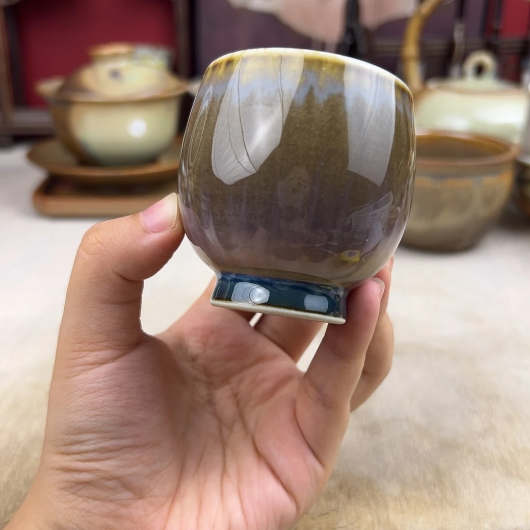 杯纯手工柴烧主人杯