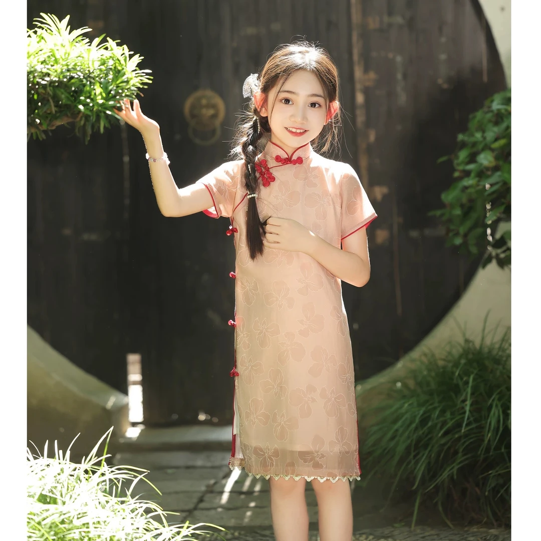 RC-JN   2025春夏新款儿童改良旗袍