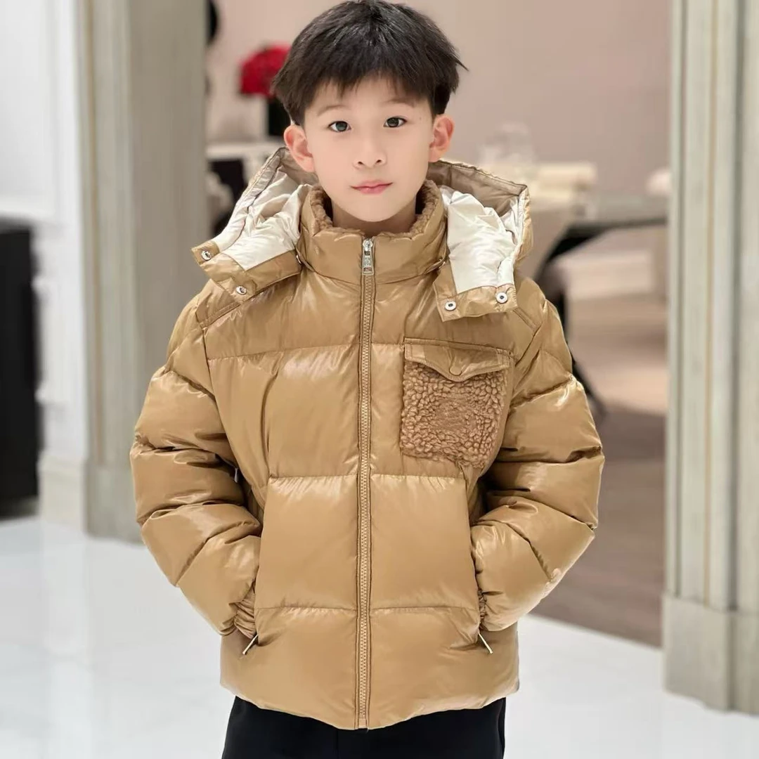 倍存/BEICUN春秋儿童口袋毛巾绣羽绒服