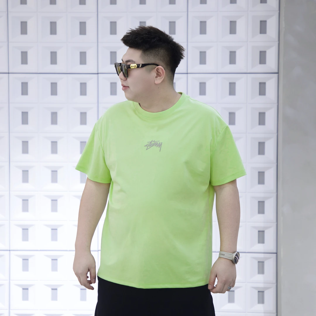 大码男装 春季新款 字母短袖71277