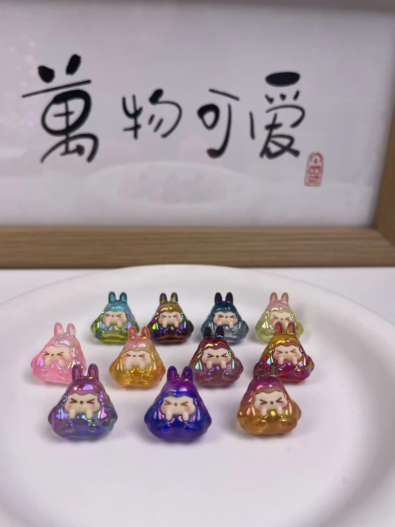 电镀夜光迷你塔塔树脂摆件车载小号