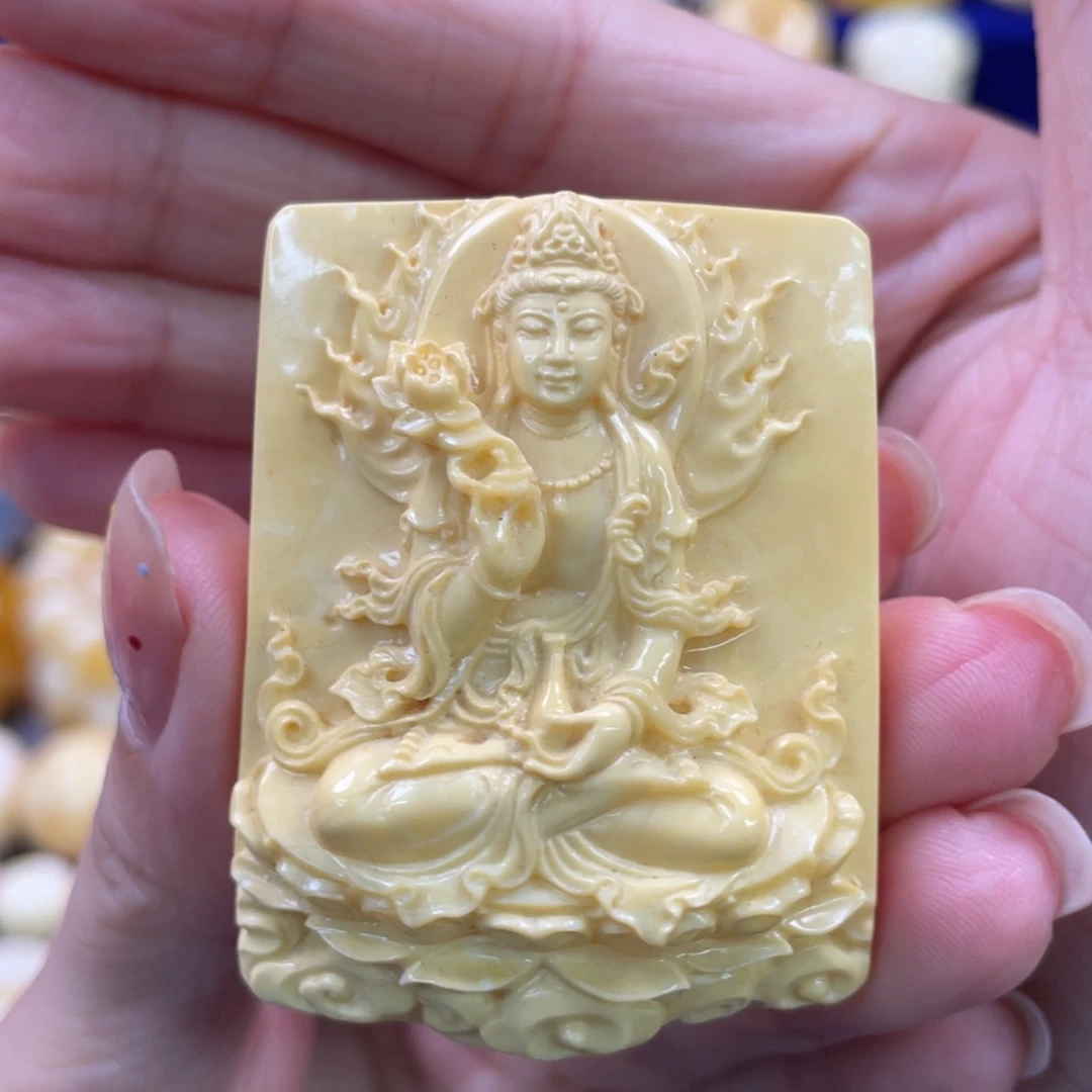 蜜蜡未镶嵌裸石琥珀蜜蜡雕刻件