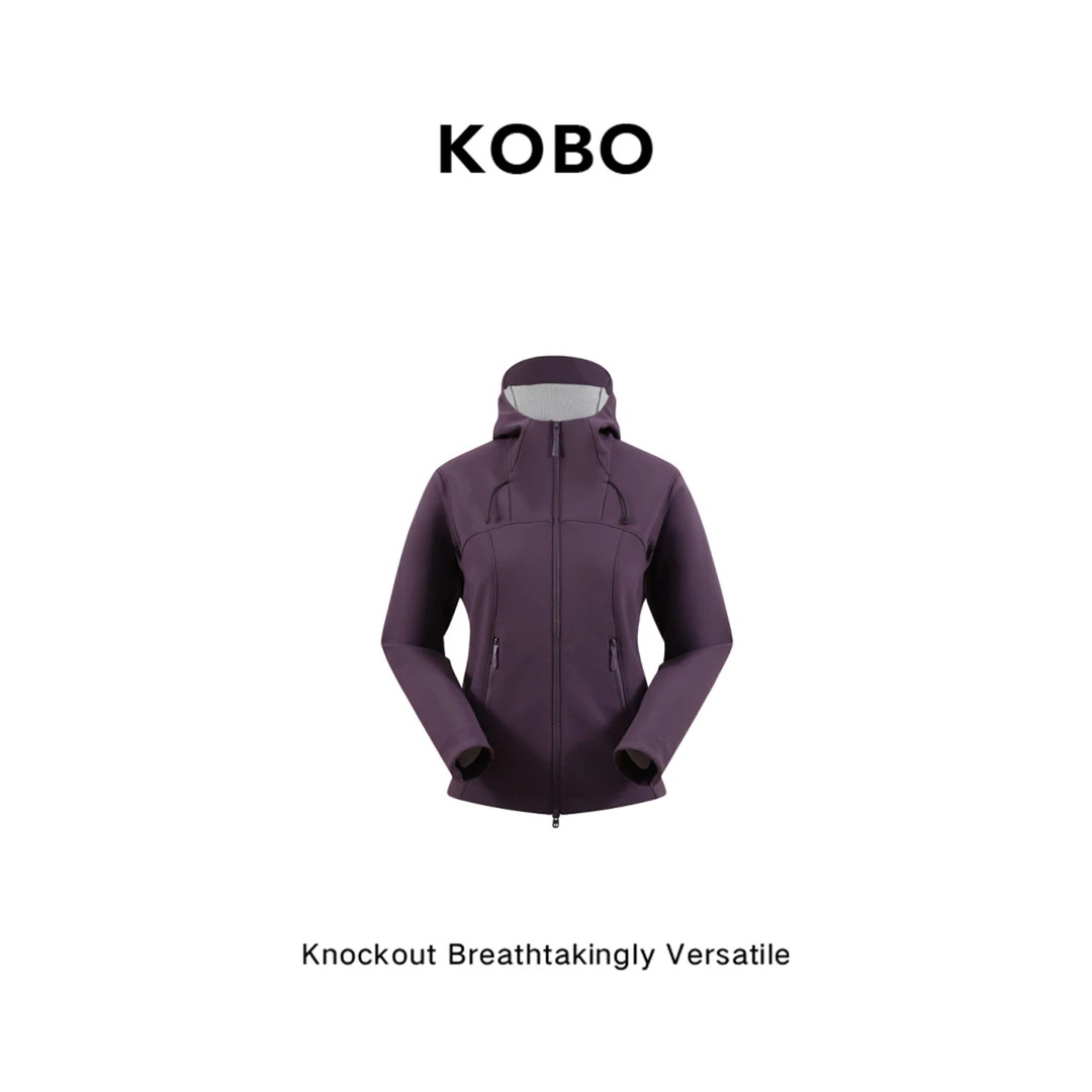 【KOBO】D 6747【五防冲锋衣】腰线设计连帽腰姬休闲时尚轻锋衣外套
