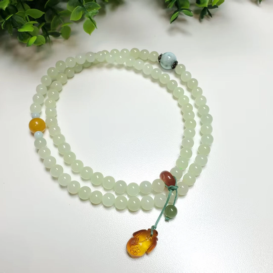 X07【赵小姐】和田玉旗袍项链