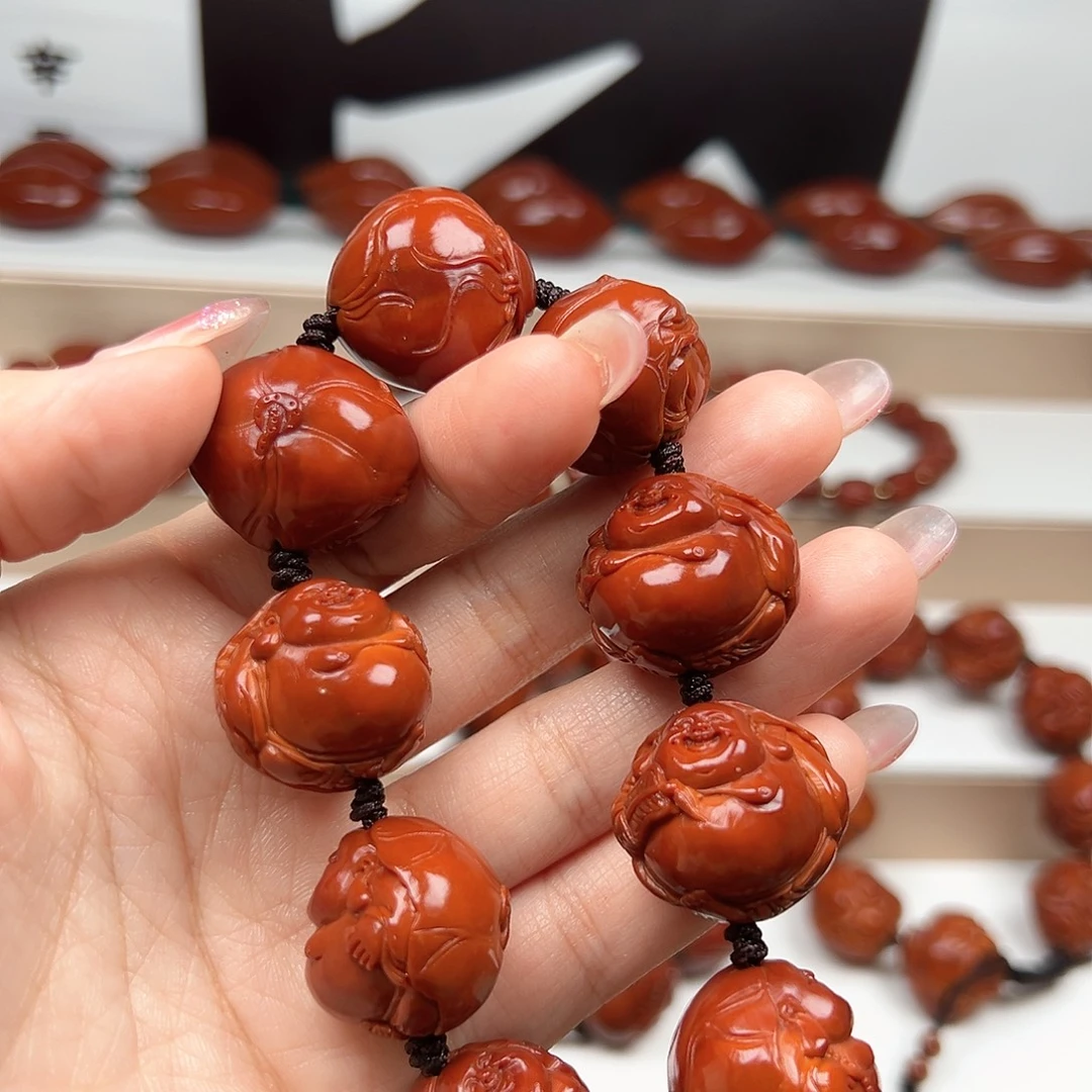 小****橄榄核手串弥勒手串