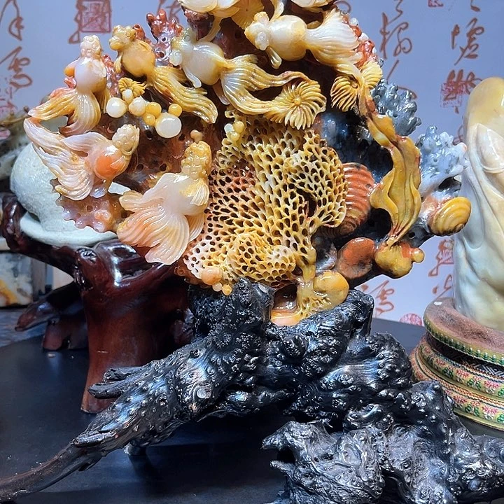 寿山石雕刻工艺山水