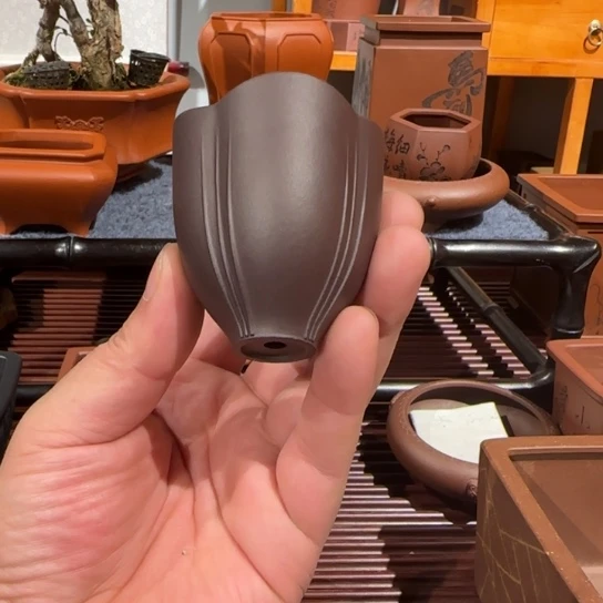 紫砂花盆原矿紫泥