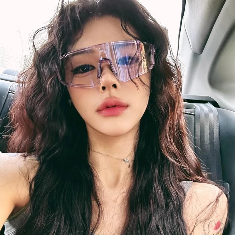 新款户外运动骑行眼镜欧美变色太阳镜男女连体跨境运动墨镜护目镜