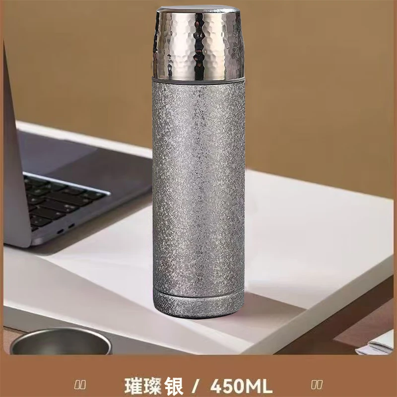 保温杯钛杯抑菌车载水杯便携泡茶双层茶杯家用商务礼品厨房配件
