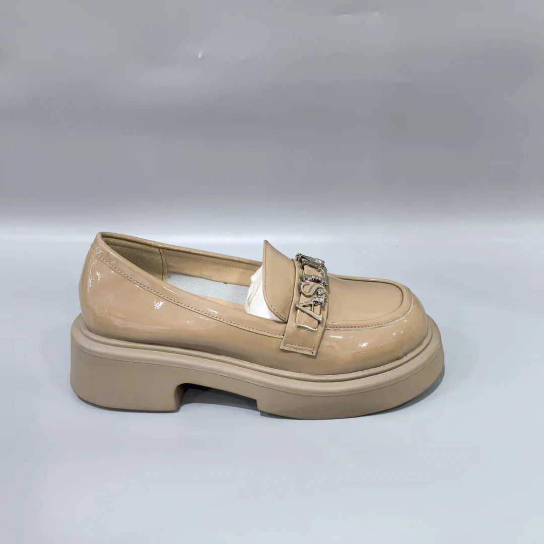 【NO退NO换】牛皮乐福鞋厚底舒适时尚休闲百搭秋季167