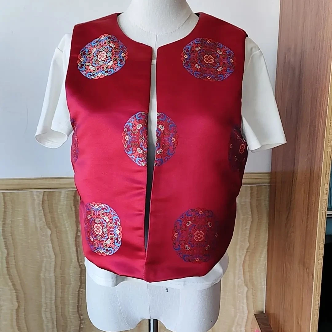 女款民族风短款马甲