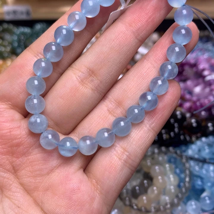 未镶嵌手串水晶7.1海蓝宝