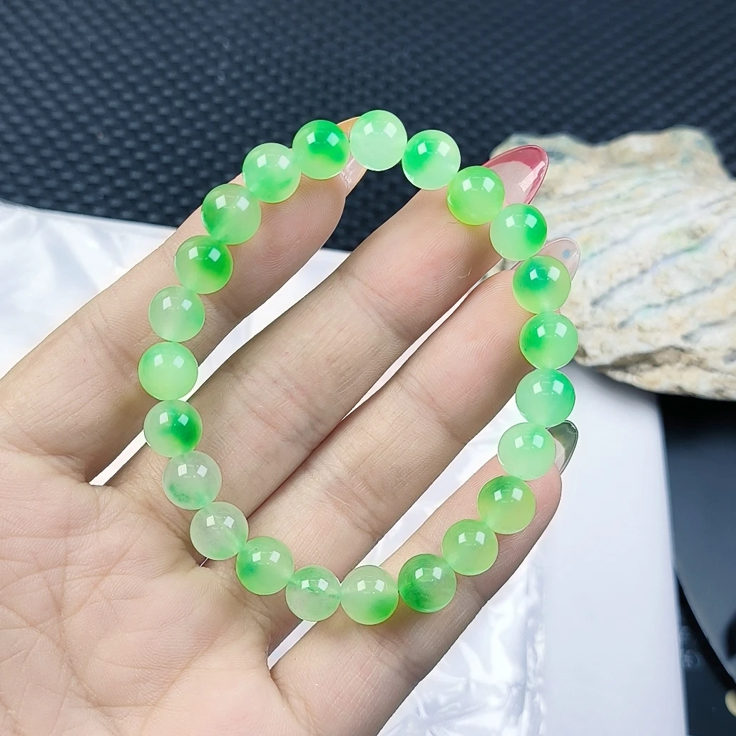 （聚宝严选）A705绿飘花手串8妈妈款精致精美百搭时尚