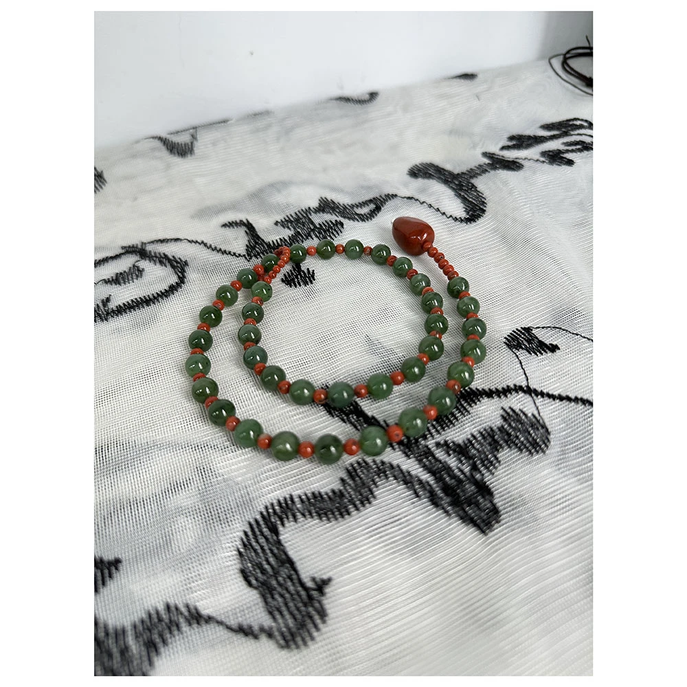 非金属莫桑石项链 SS963  女士时尚百搭圆珠项链  卡8