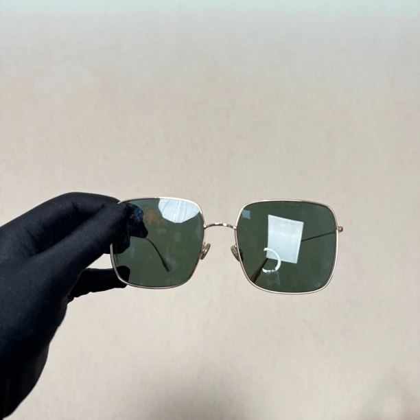 95新 DIOR/迪奥 玫瑰金边框墨绿色镜片眼镜墨镜