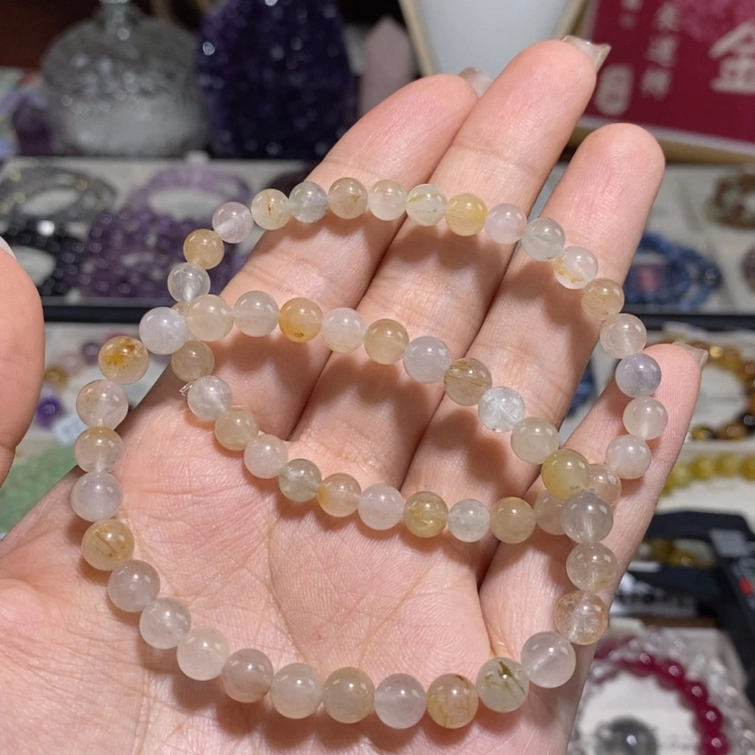 手串水晶未镶嵌冰淇淋兔毛