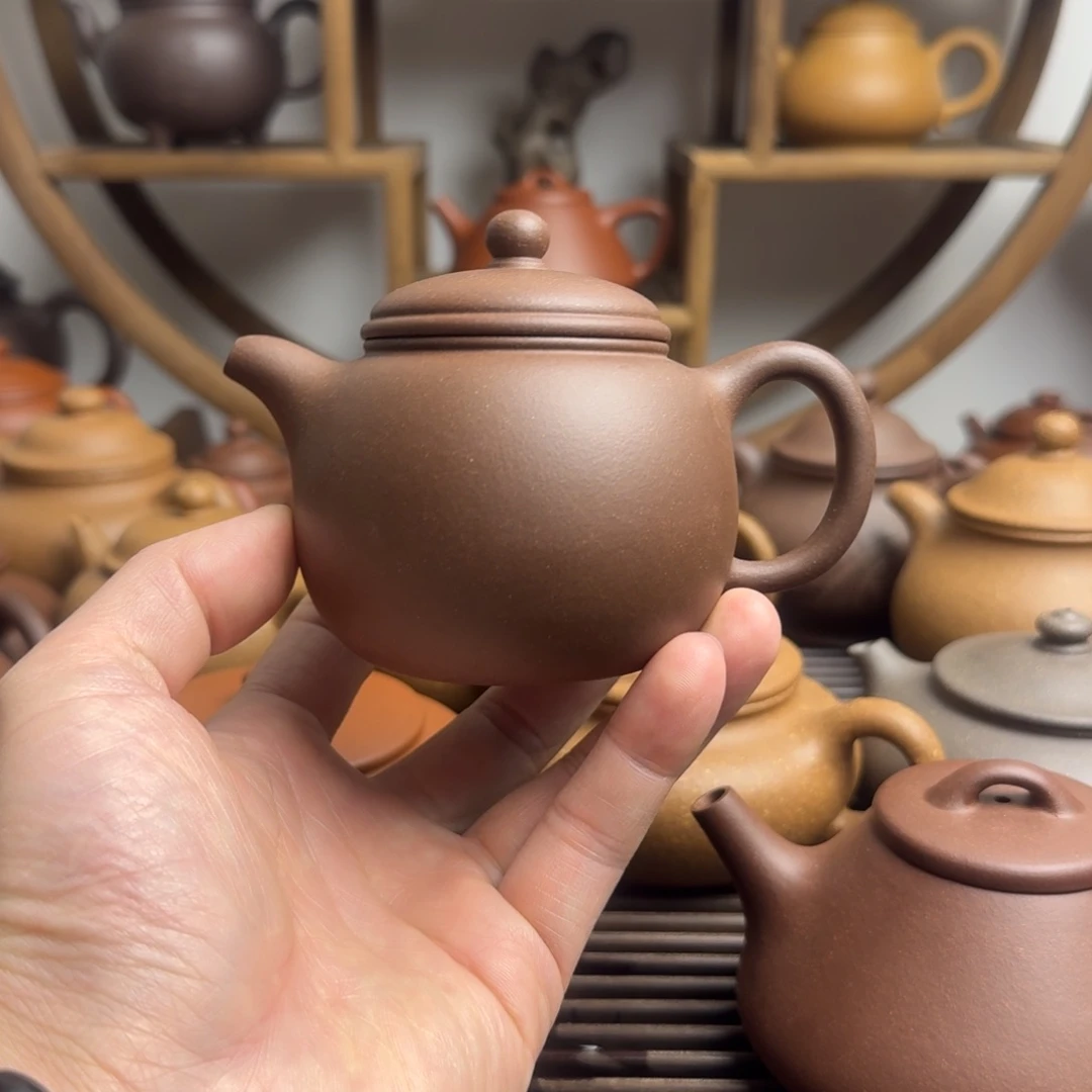 紫砂茶壶匏尊200cc台西嫩底槽清