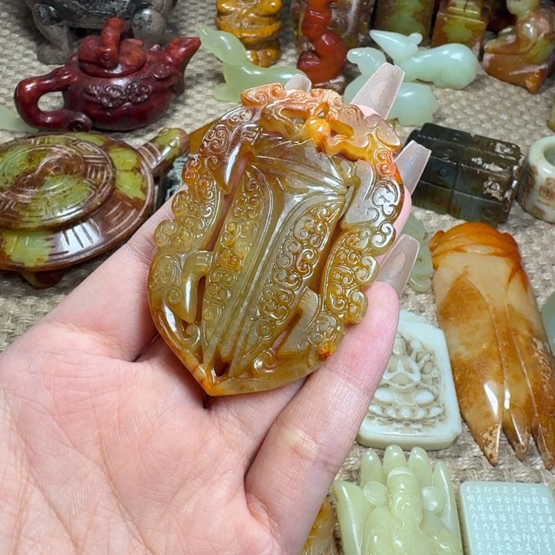 白玉菩提吊坠挂件