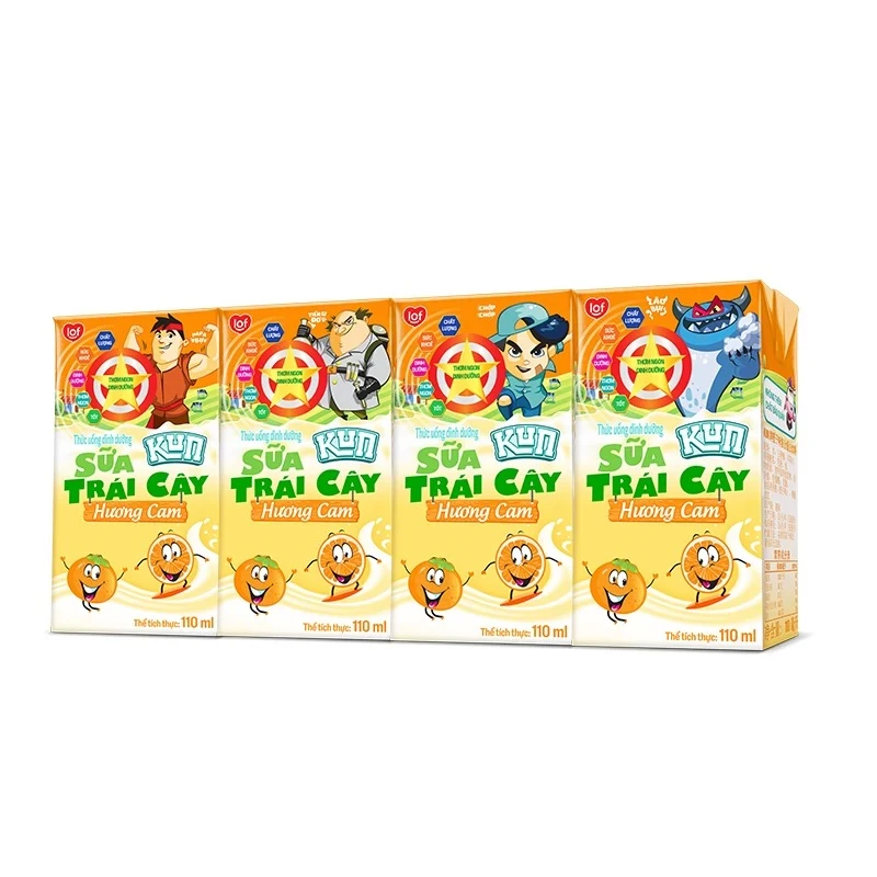 Kun牌橙子味复合蛋白饮料110ml*12支