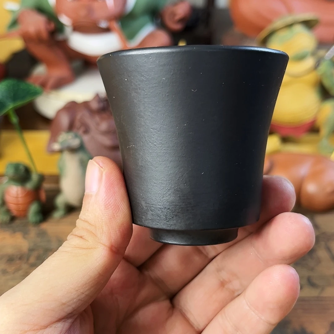 茶宠紫砂主人杯纯手工高温还原烧