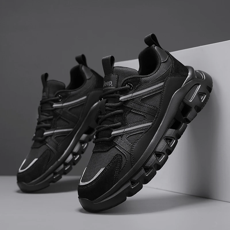 jeep男鞋春夏新款透气轻便户外休闲鞋防滑耐磨时尚休闲男士鞋