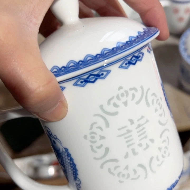 杯红叶玲珑办公杯一个