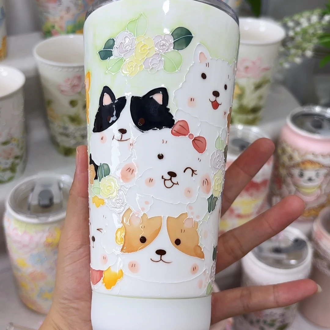 手绘创意高温釉下彩陶瓷