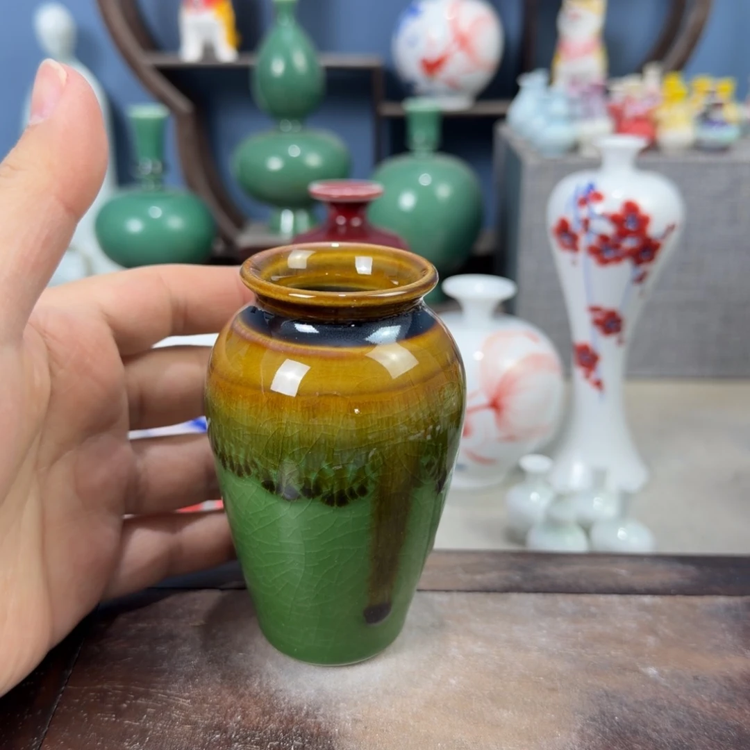 陶瓷手工小花器摆件