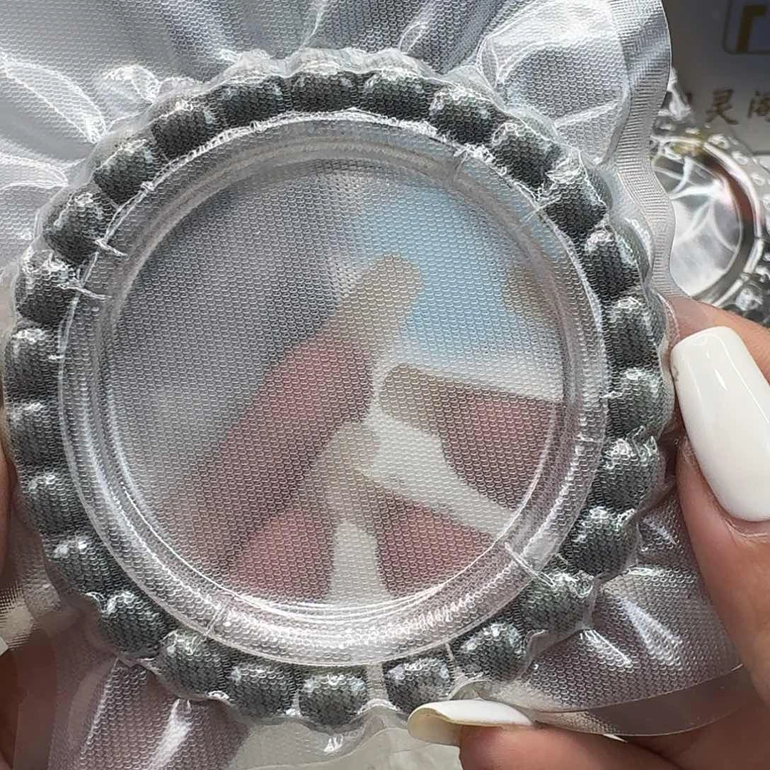 星月菩提手串50尽头卡姿兰绿包白星月菩提98桶单圈