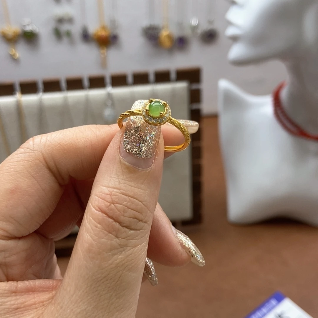 和田玉吊坠吊坠银S925镶嵌