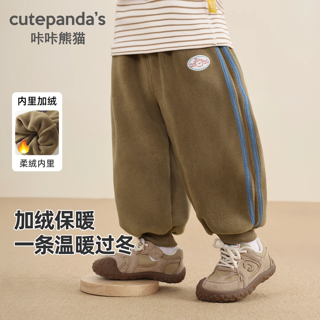 婴儿衣服百搭休闲裤加厚冬装秋冬儿童男童女宝宝保暖长裤子Y10454