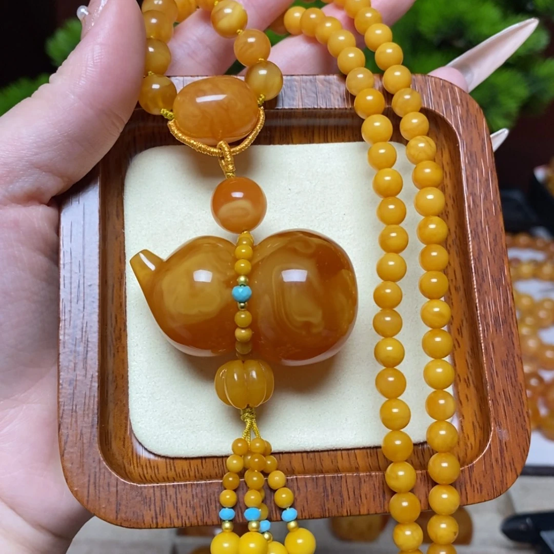 【闪购商品】蜜蜡颈饰未镶嵌项链