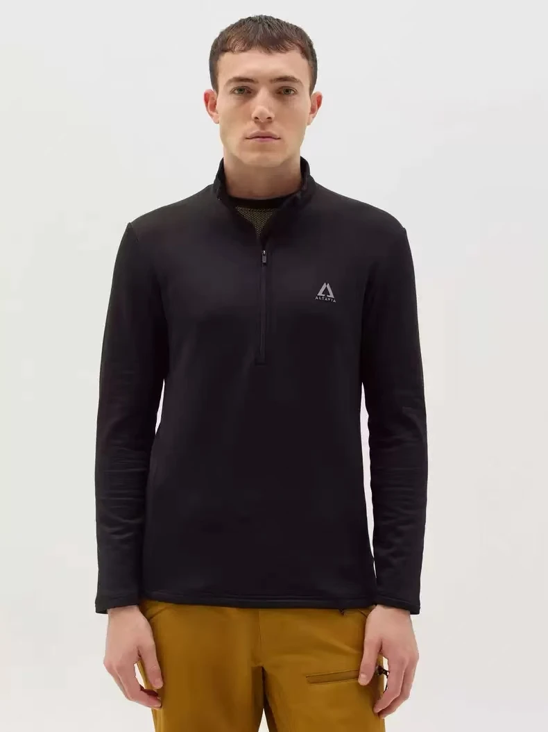 外单牛货！亲子款！休闲运动方格纹保暖透气半拉链抓绒衣卫衣