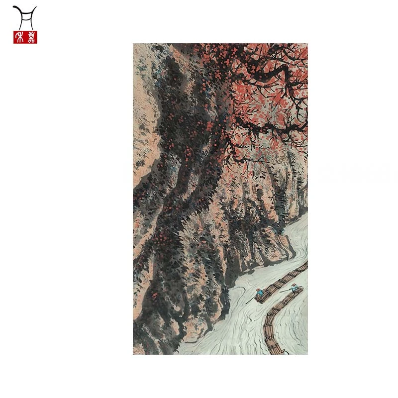 L1058山水立轴68x45/2.8平尺