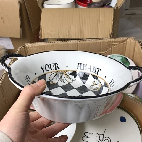 盘陶瓷制品满25拼单发货默认微瑕