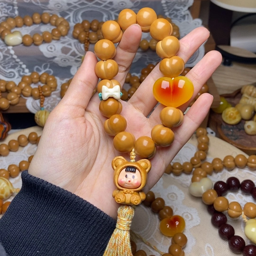 小***蕾吊坠猴头核桃屁桃卡16