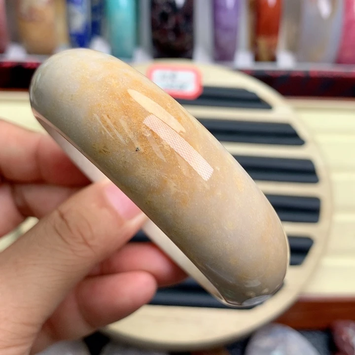 硅化珊瑚（珊瑚玉）未镶嵌颈饰圈口56